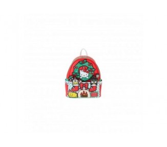 Mochila Christmas Hello Kitty Sanrio Loungefly 26Cm