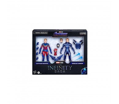 Blister 2 Figuras Captain Marvel & Rescue Armor The Infinity