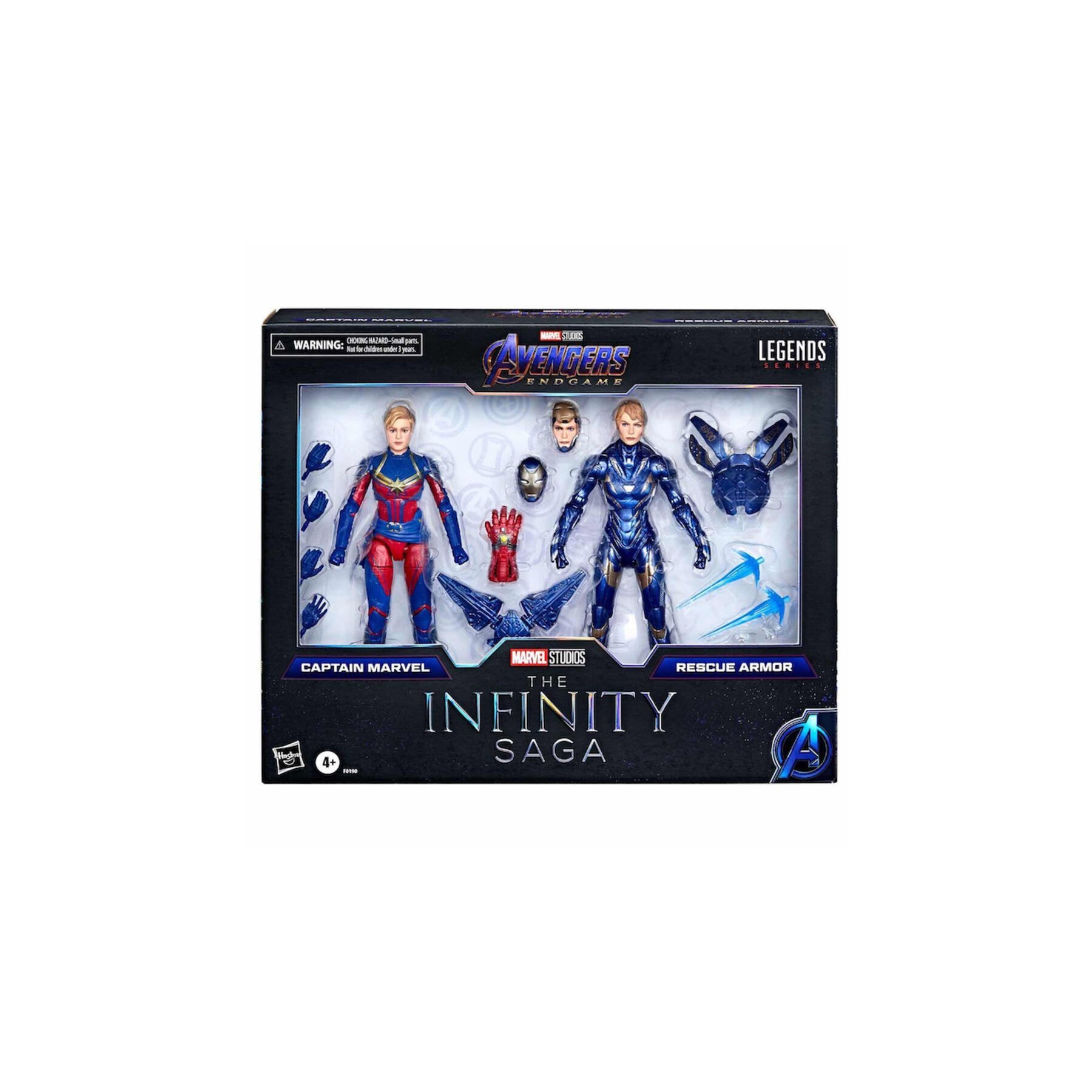 Blister 2 Figuras Captain Marvel & Rescue Armor The Infinity