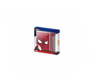 Set Diario + Boligrafo Spiderman Marvel