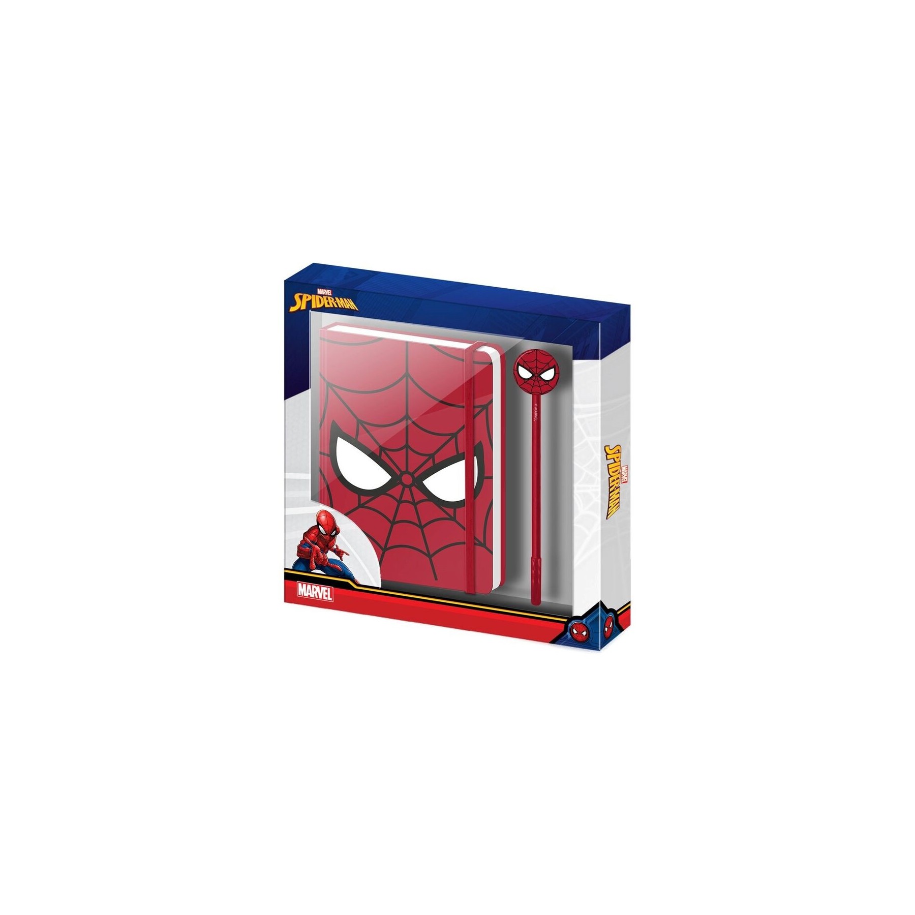 Set Diario + Boligrafo Spiderman Marvel