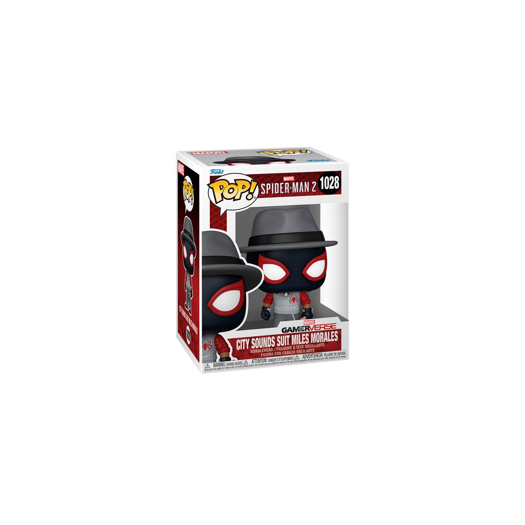 Figura Pop Marvel Spider-Man 2 City Sounds Suit Miles Morale