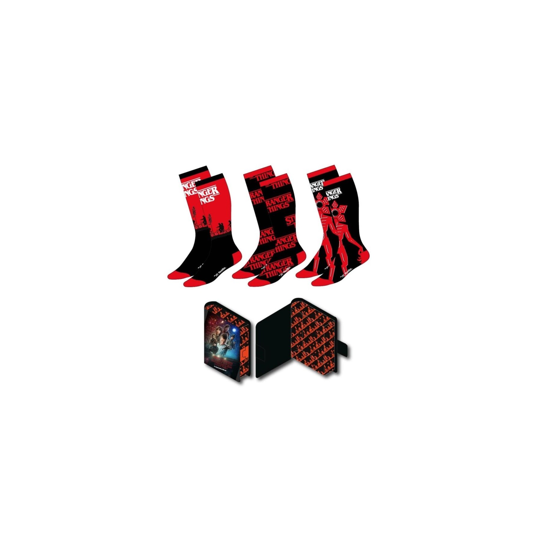 Pack Calcetines 3 Piezas Stranger Things Talla 38/45