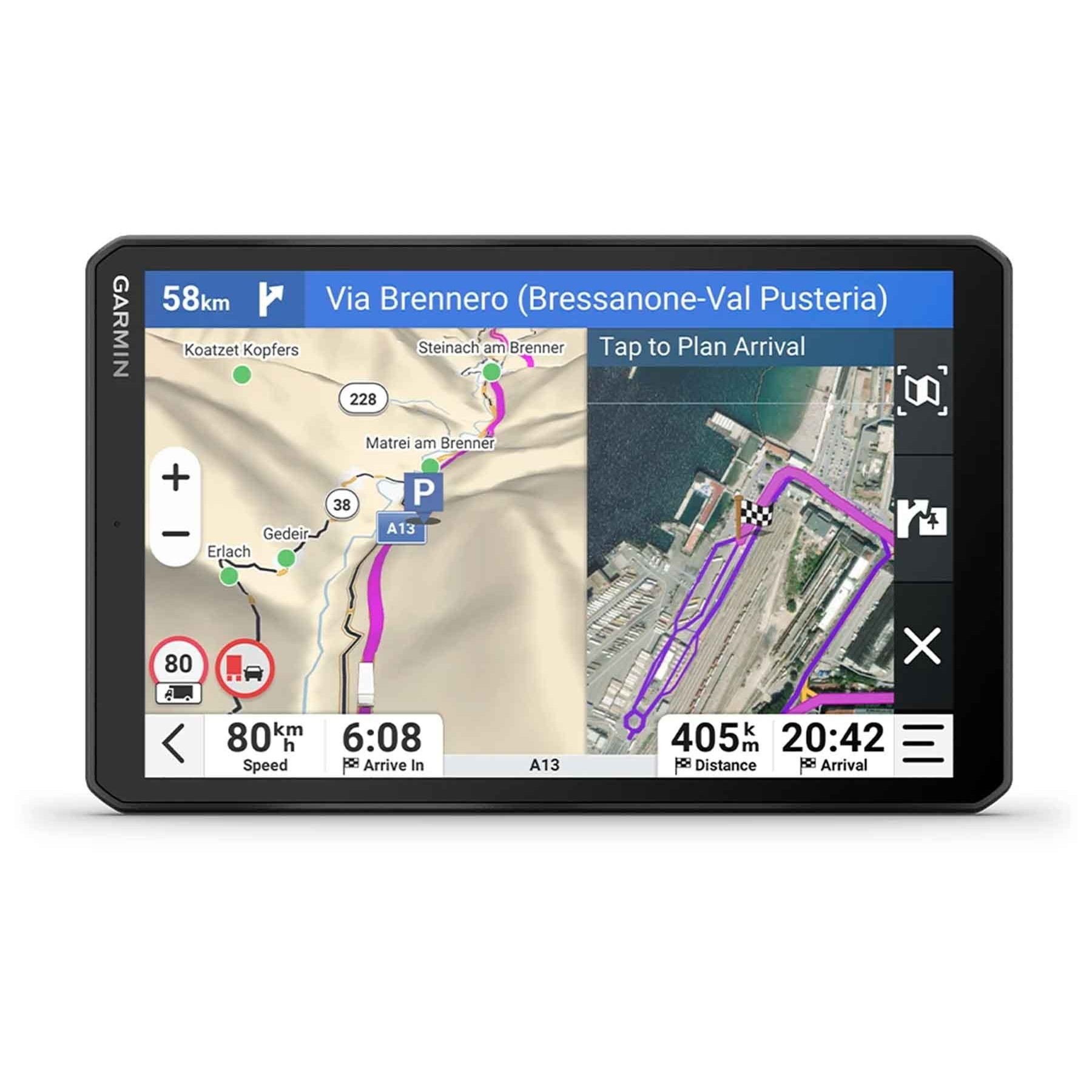 Garmin Dezl Lgv820 / Navegador Gps Para Camiones 8" Con Mapa