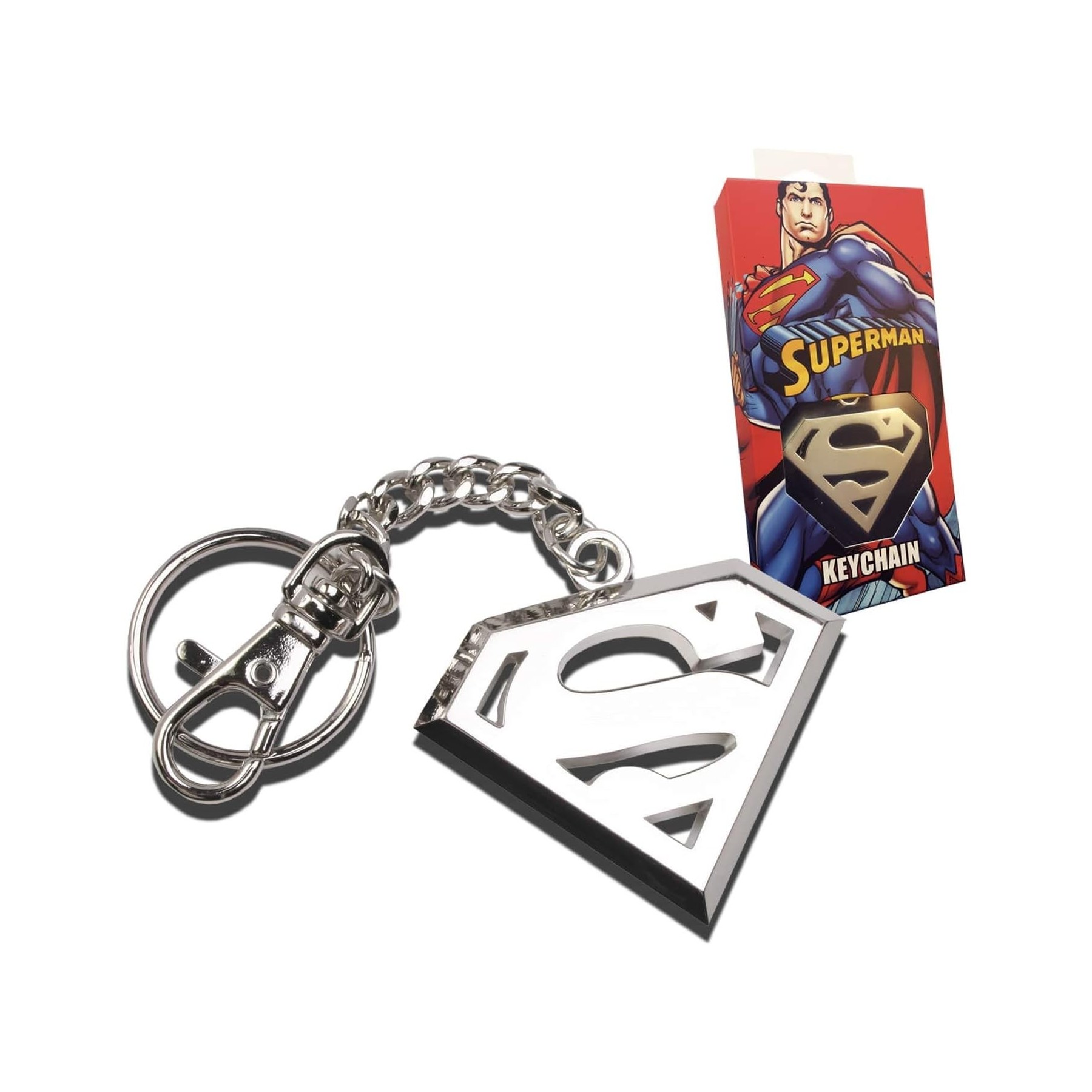 Llavero Superman-Superman Keychain (Grey)