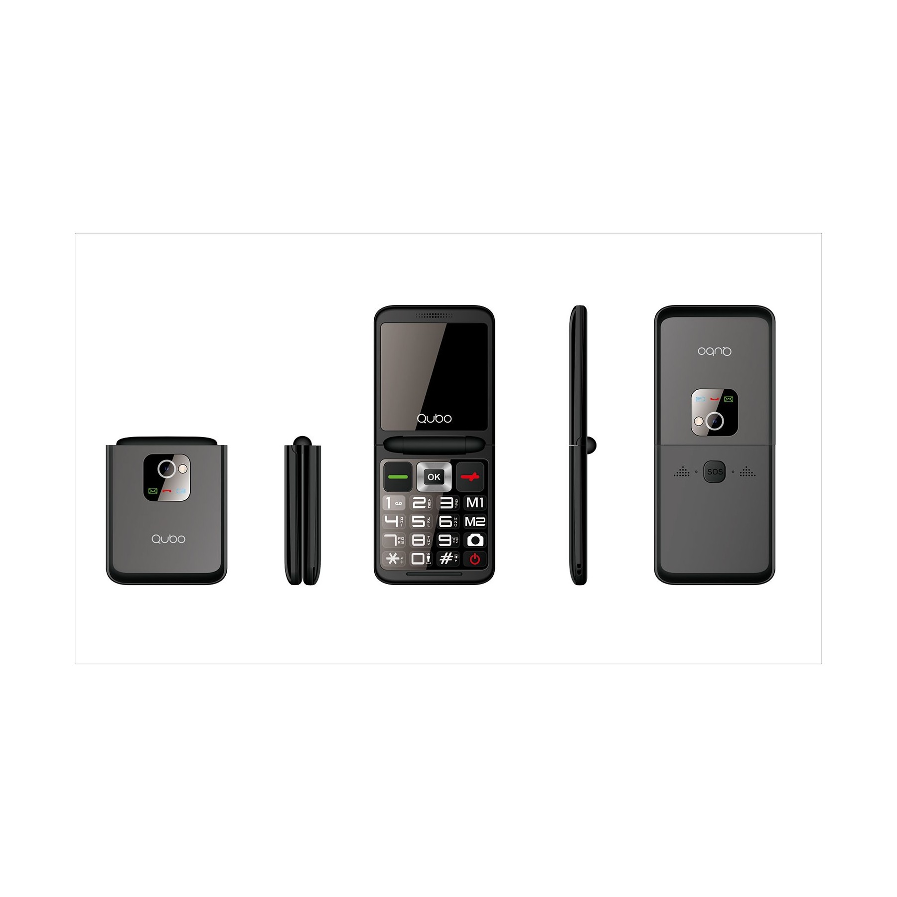 Telefono Qubo X-10Bk 2,4 2G Negro