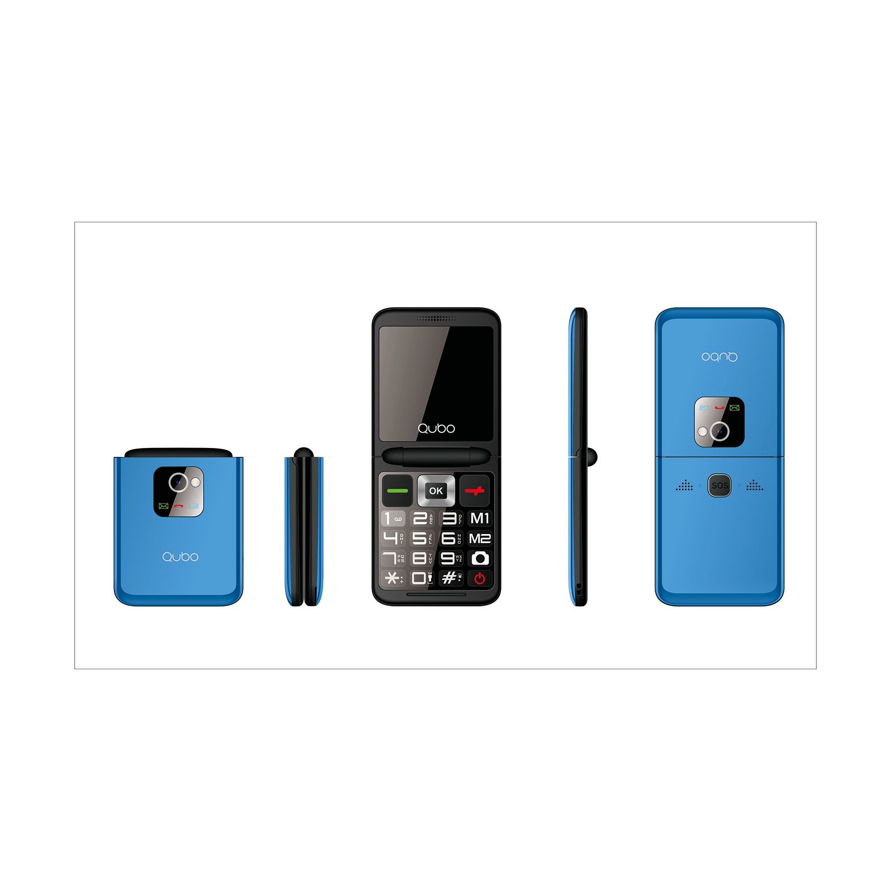 Telefono Qubo X-10Bl 2,4 2G Azul