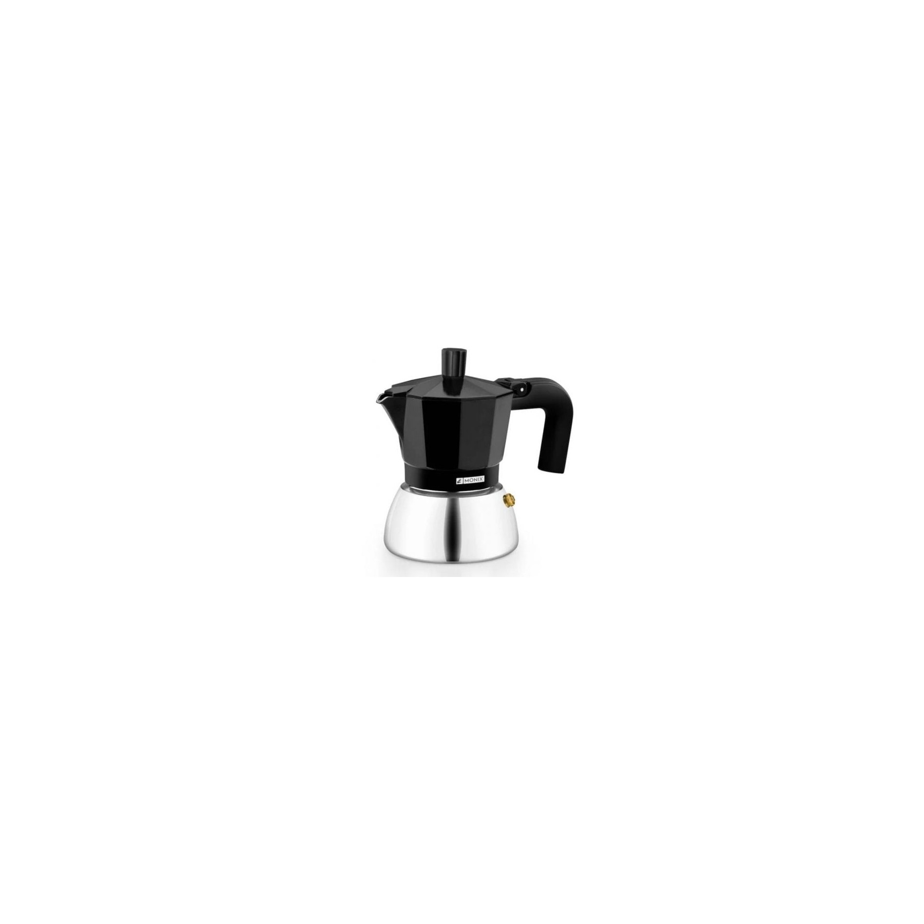 Cafetera Italiana Monix Induction Inox M863003/ 3 Tazas/ Neg