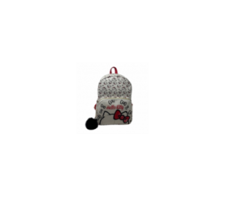 Mini Mochila Mosaico Hello Kitty Blanca 25 Cm