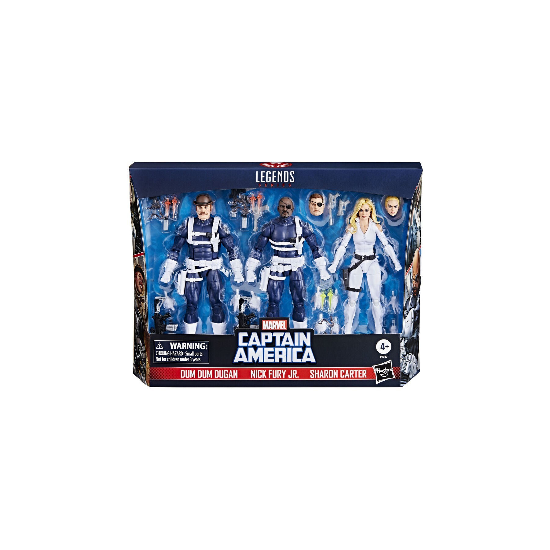 Blister 3 Figuras Dum Dum Dugan Nick Fury Jr Sharon Carter C