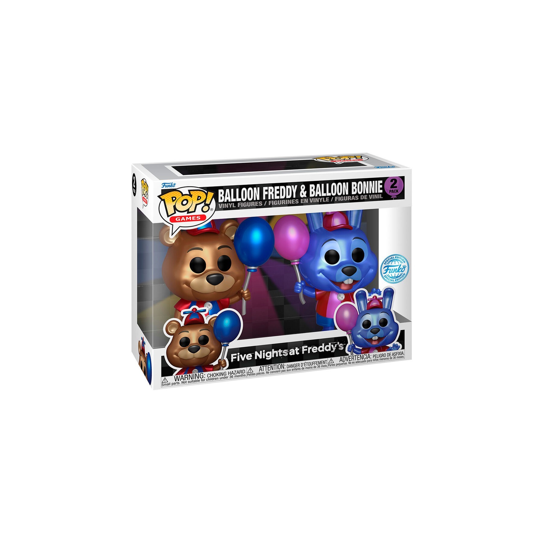 Blister 2 Figuras Pop Five Nights At Freddys Ballon Freddy &