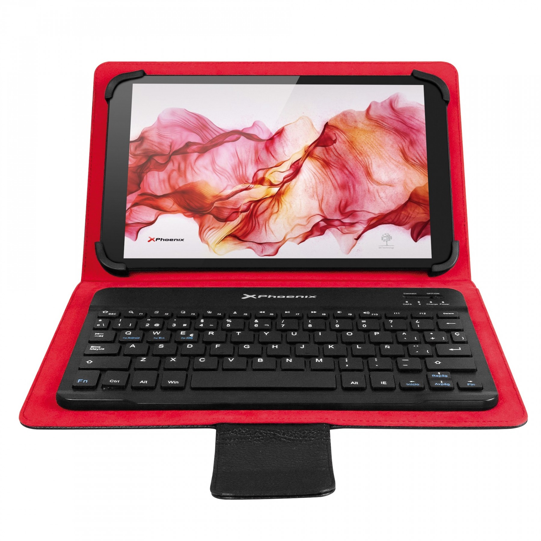 Funda Universal + Teclado Bluetooth Phoenix Phkeybtcase9-10+