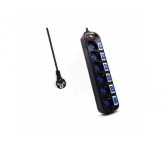 Regleta Ewent 6 Tomas Shucko Interruptor