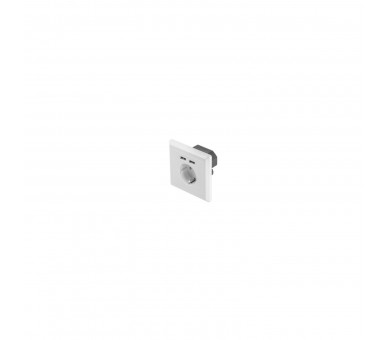 Roseta De Pared Lanberg Ac-Ws01-Usb2-F Con Toma Schuko 16A Y