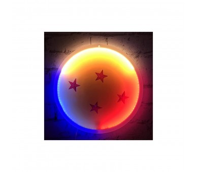 Lampara Mural Neon Bola De Dragon Dragon Ball Z