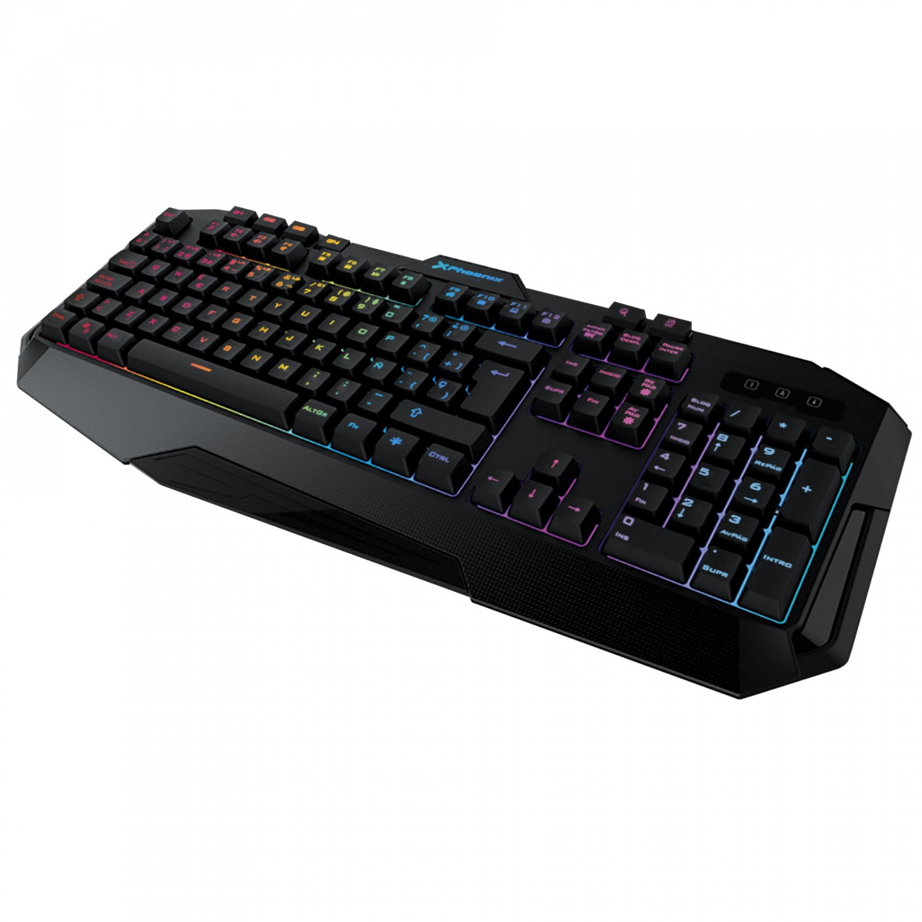 Teclado Gaming Phoenix Con Cable Luz