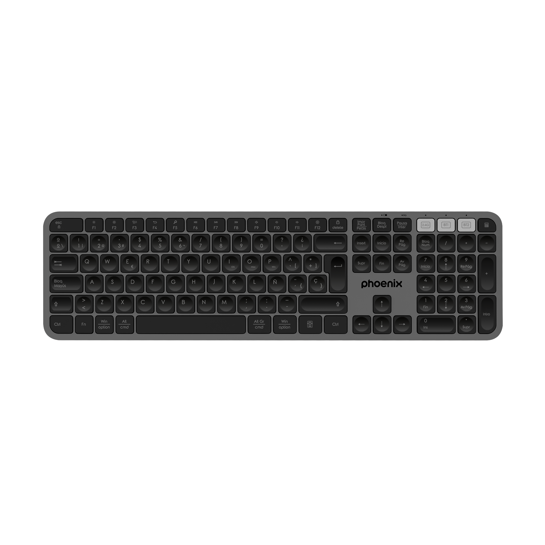 Teclado Inalámbrico Multidispositivo Phoenix K300 Blueooth D