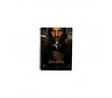 Cuaderno 3D Aragorn El Señor De Los Anillos