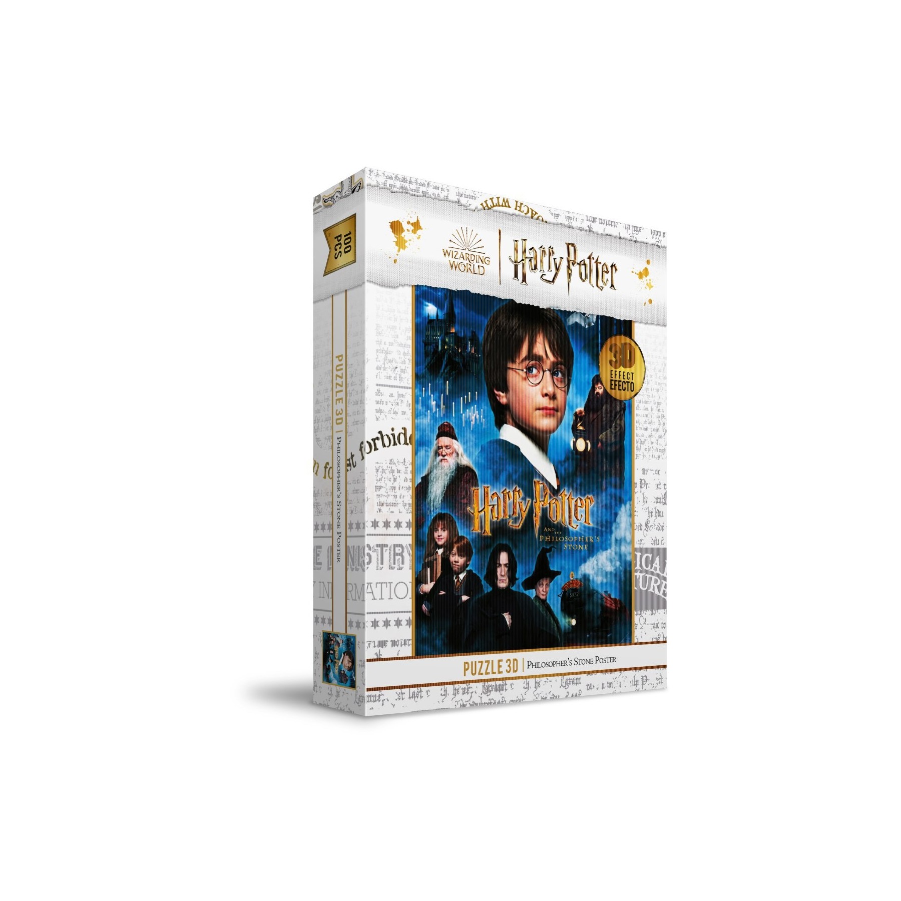 Puzzle Lenticular Harry Potter La Piedra Filosofal 100 Pieza