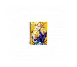 Libreta 3D Dragon Ball Z Saiyans