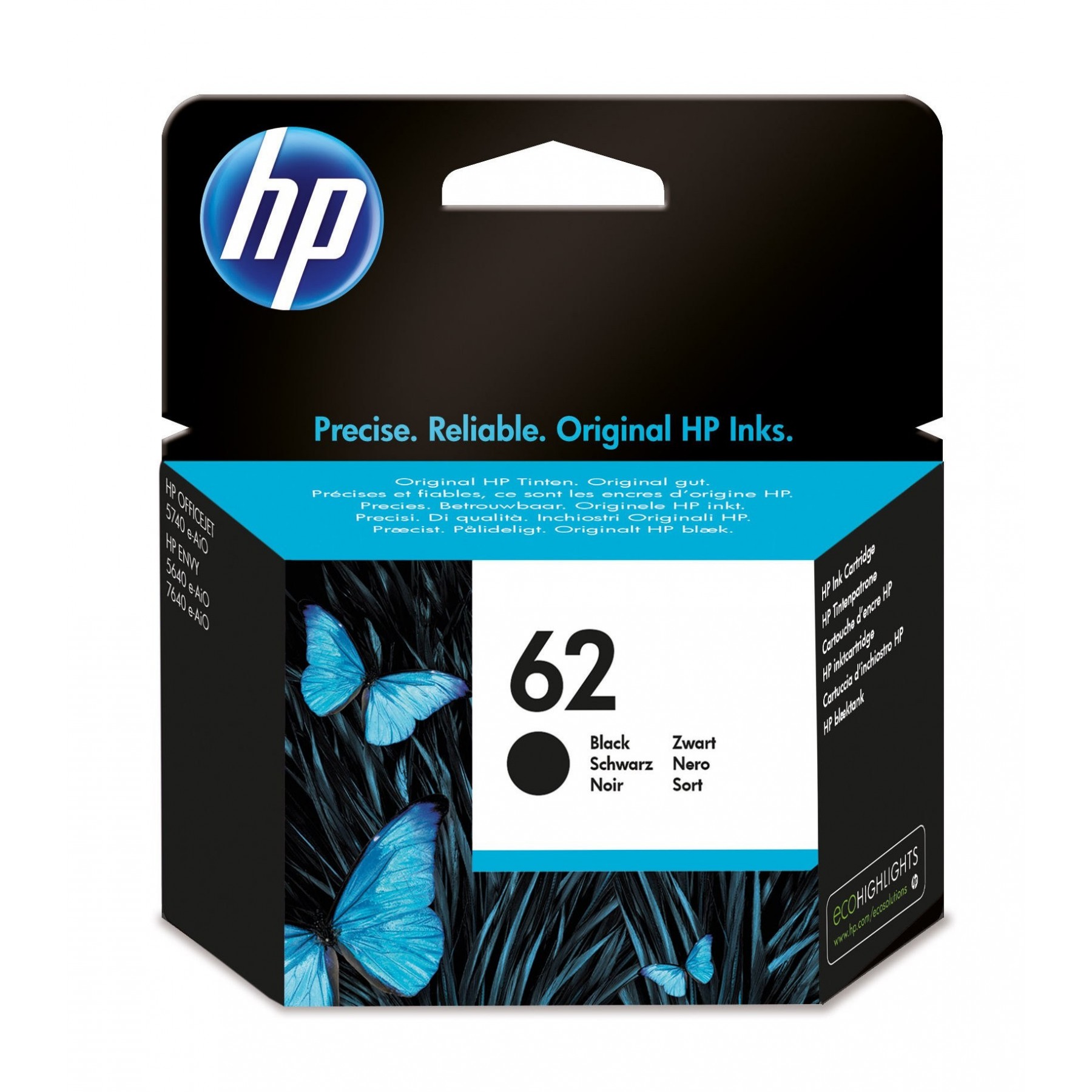 Cartucho Tinta Hp 62 C2P04Ae Negro