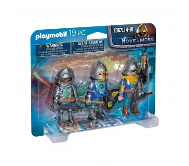 Playmobil Set De 3 Caballeros De Novelmore