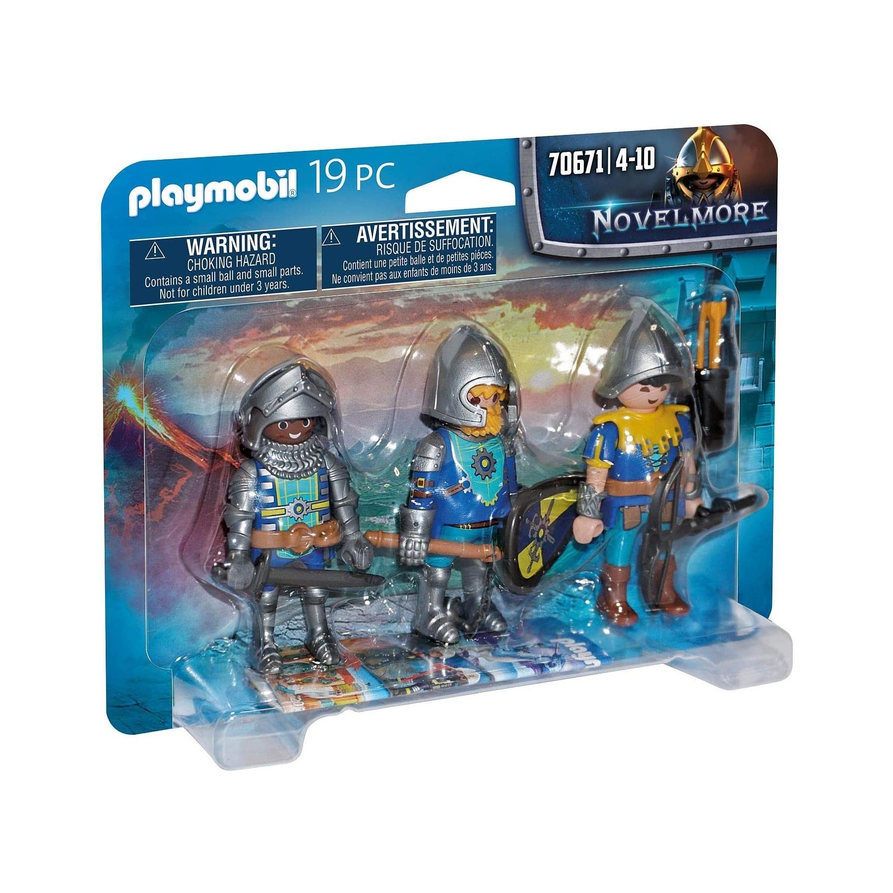 Playmobil Set De 3 Caballeros De Novelmore