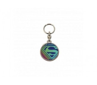 Llavero Redondo Metal Sd Toys Logo Multicolor Superman Unive