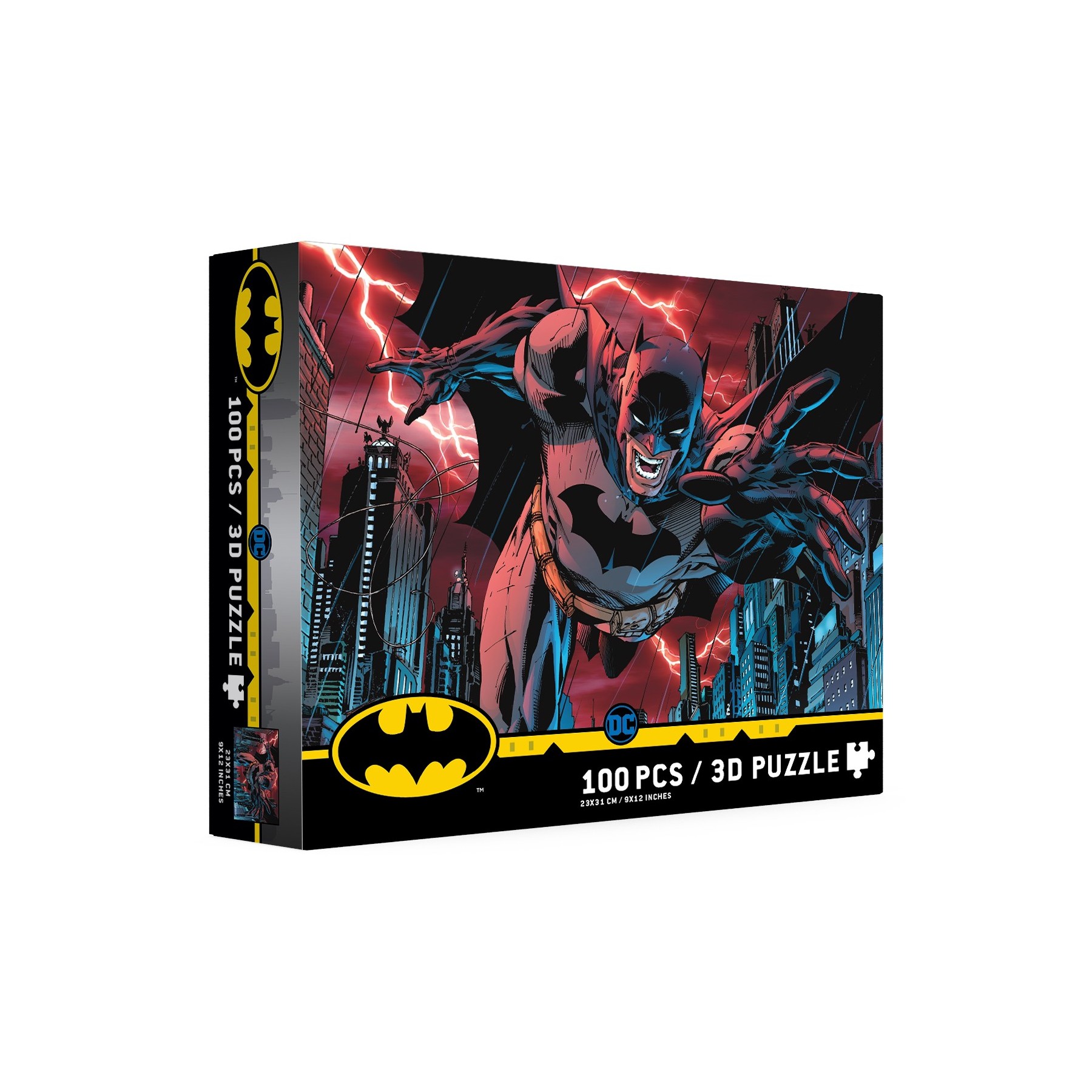 Puzle 100 Efecto 3D Batman Ciudad Universo Dc