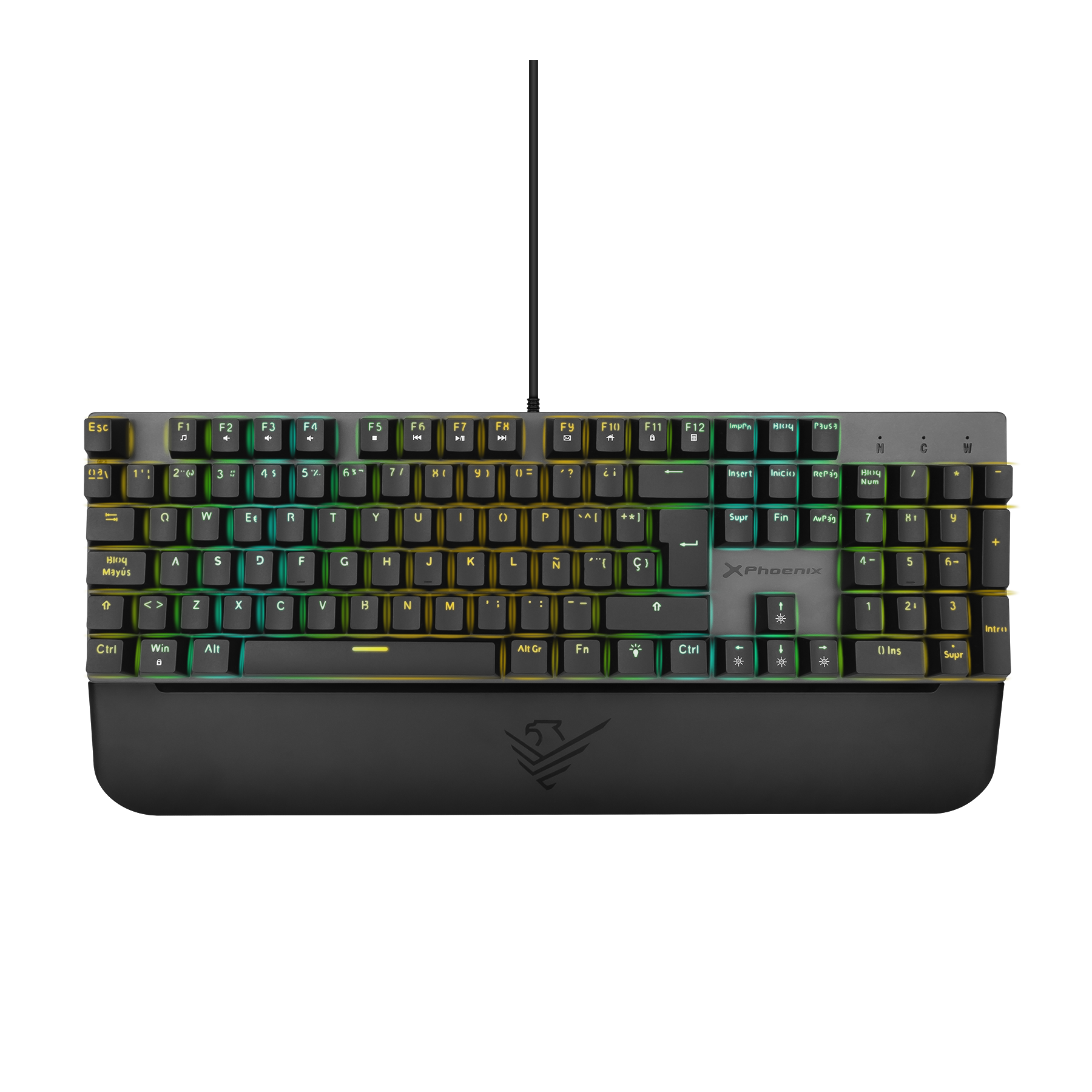 Teclado Mecánico Phoenix Mk1 Elite Full Rgb Swtiches Brown