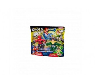 Pack De 2 Figuras Bandai Goo Jit Zu Marvel Héroes Spiderman