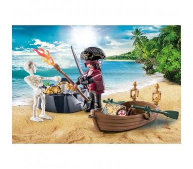 Playmobil Starter Pack Pirata Con Bote De Remos