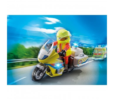 Playmobil Moto De Emergencias Con Luz Intermiente