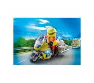 Playmobil Moto De Emergencias Con Luz Intermiente