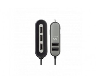 Cargador Usb Ewent Para Coche -  5 Puertos -  54W