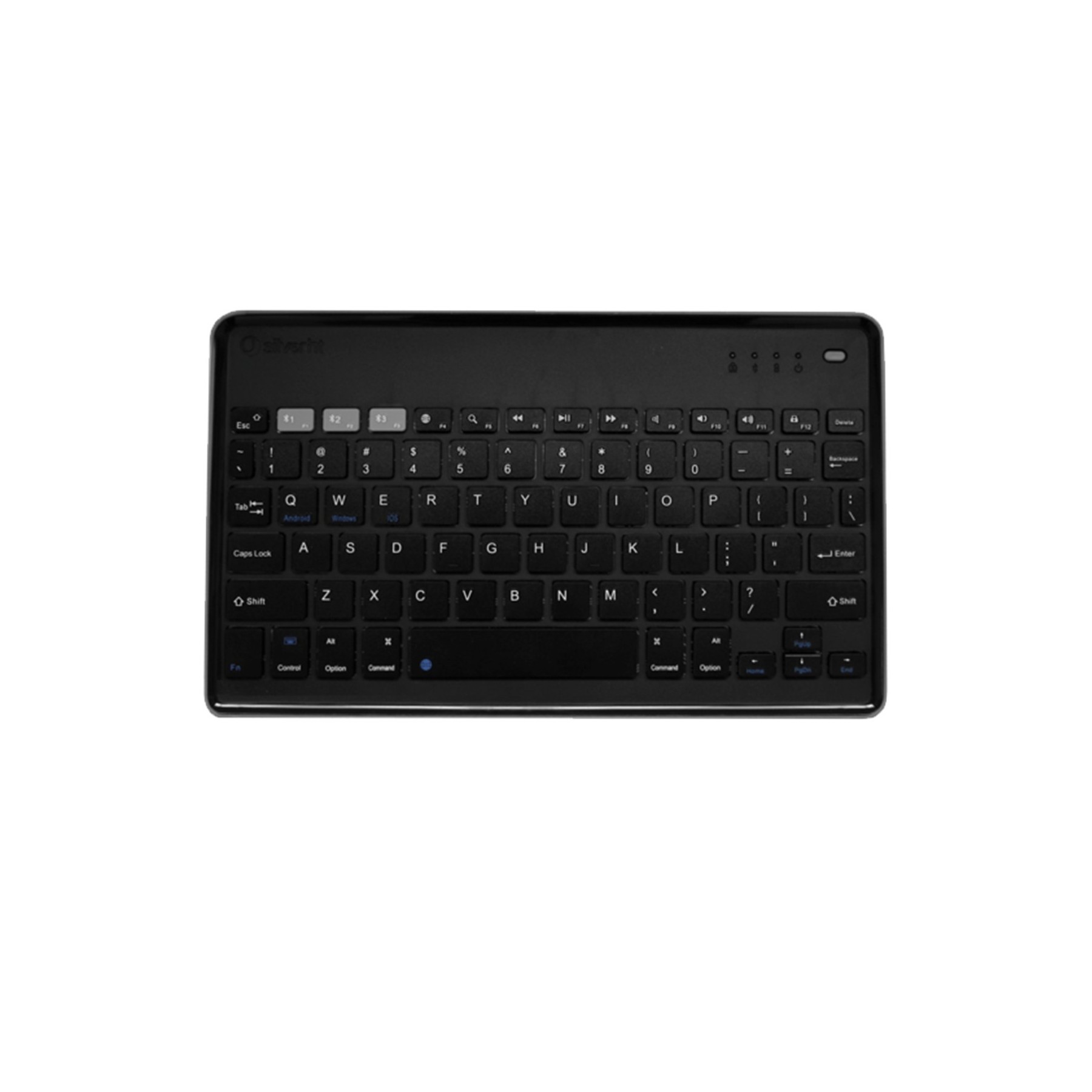 Teclado Inalambrico Universal Silver Ht Bluetooth Dark Grey