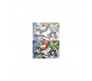 Puzzle Para Rascar Prime 3D Marvel Collage De Personajes 150