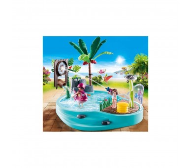 Playmobil Piscina Divertida Con Rociador De Agua