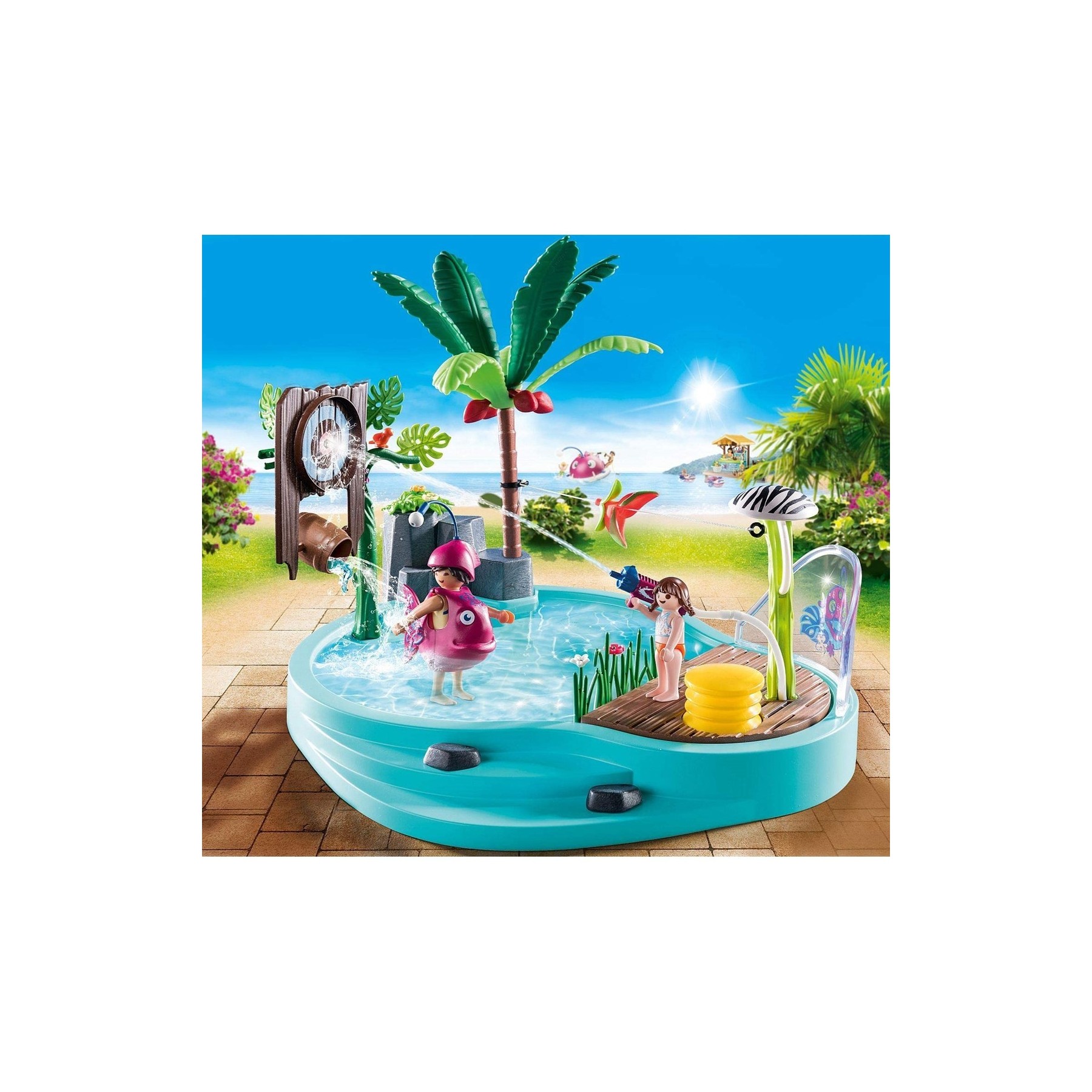 Playmobil Piscina Divertida Con Rociador De Agua