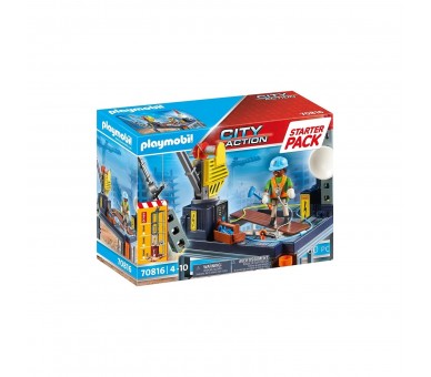 Playmobil  Starter Pack Construccion Con Grua