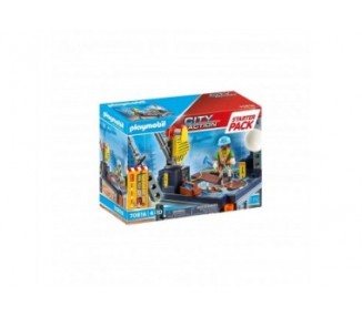 Playmobil  Starter Pack Construccion Con Grua