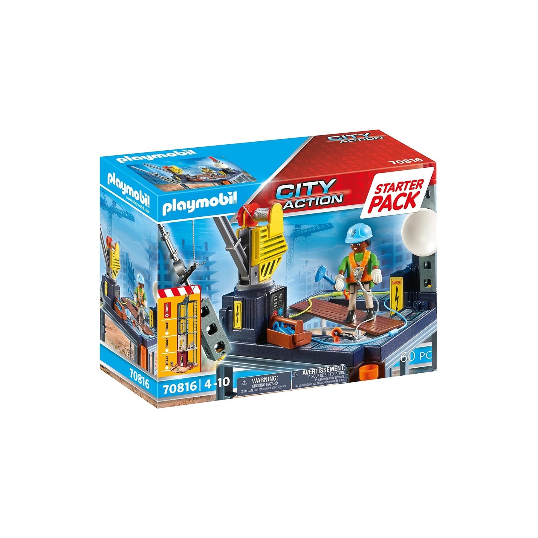 Playmobil  Starter Pack Construccion Con Grua