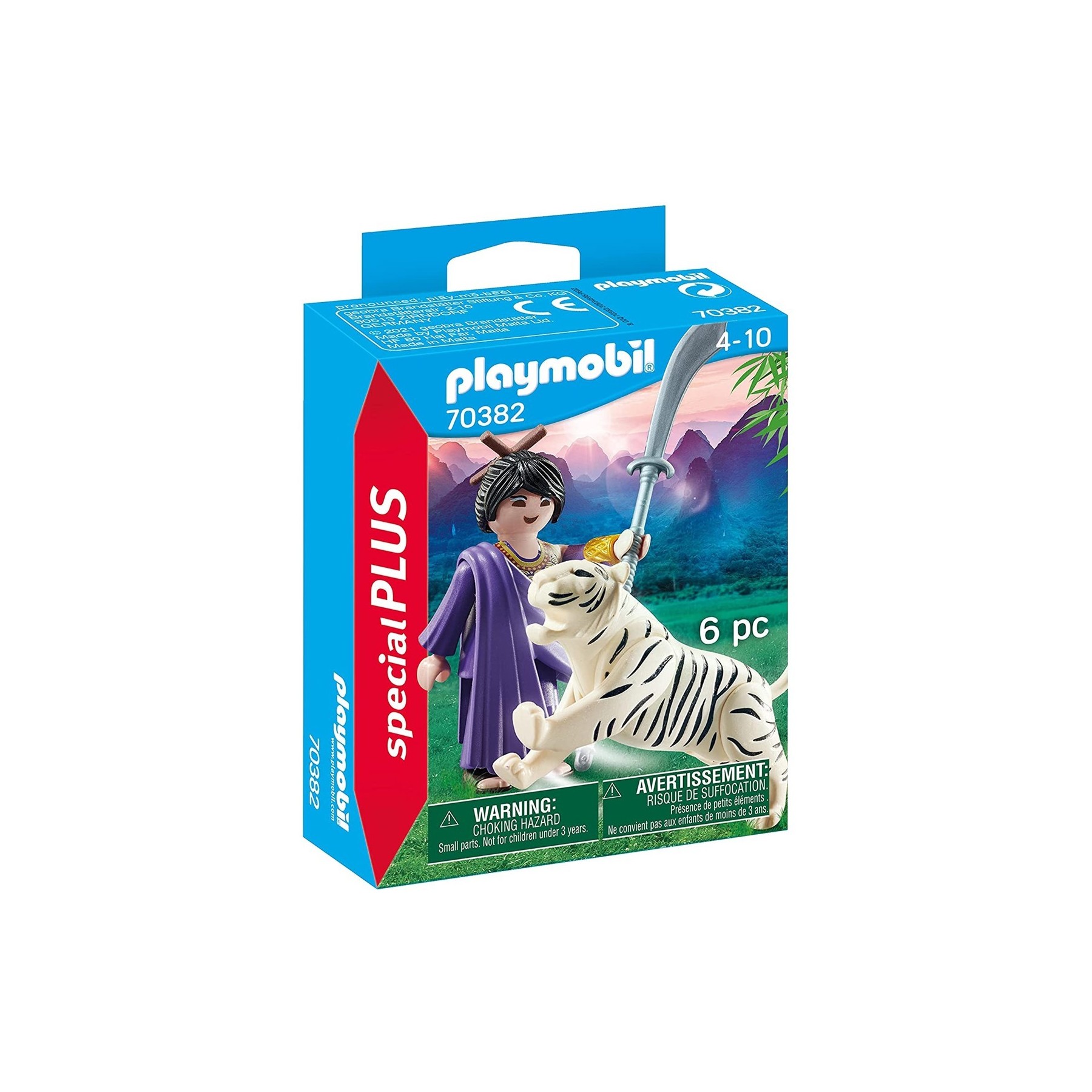 Playmobil Luchadora Asiatica Con Tigre