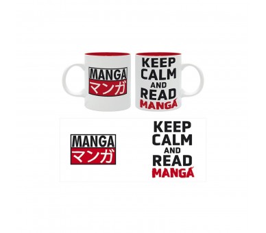 Taza Keep Calm And Read Manga