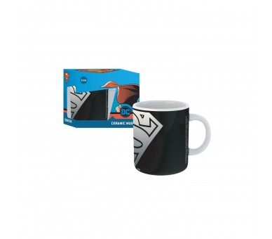 Taza Gb Eye Ceramica Dc Comic Superman Estilo Negro