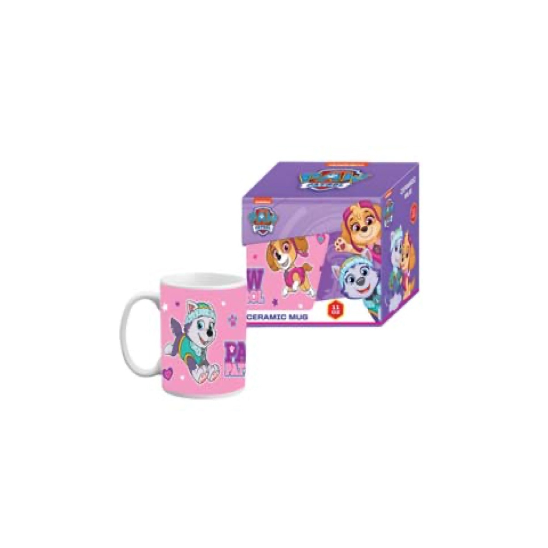 Taza Gb Eye Ceramica Rosa Patrulla Canina En Caja De Regalo