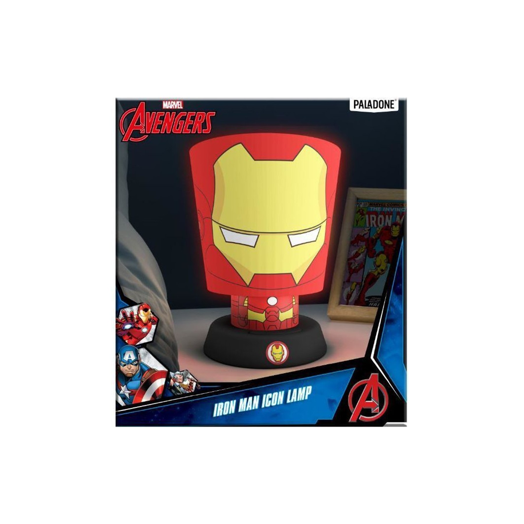 Lampara Paladone Icon Marvel Avegers Iron Man 28 Cm