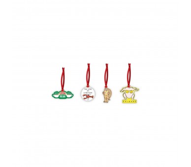 Decoracion De Navidad Half Moon Bay Friends Set De 4