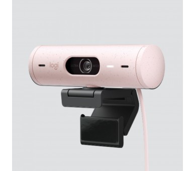 Webcam Logitech Brio 500 Rosa Full Hd -  Usb Tipo C