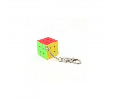 Cubo De Rubik Qiyi Llavero 3X3 Plano 3 Cm